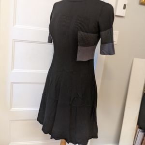 Adriana papell mock neck sweater dress
